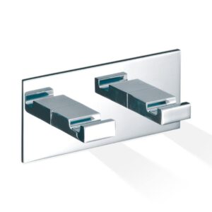 BK KHAK2   BRICK Klebehakenleiste 2 Haken - chrom