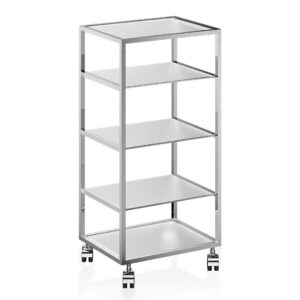 RW 2        Rollwagen - chrom / Glas matt