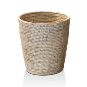 BASKET PK   Papierkorb rund - Rattan hell