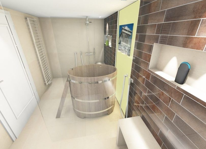 Sauna/Dusche Sylt - Rustikale Sauna